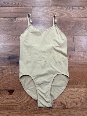 Stelle Girls Nude Camisole Leotard Adjustable Straps - Size L